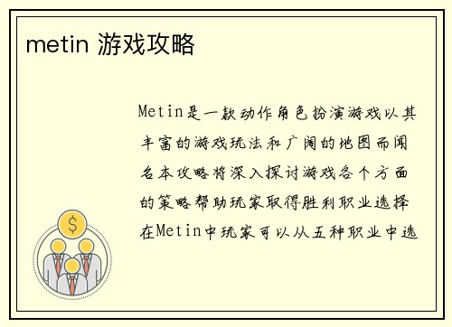 metin 游戏攻略